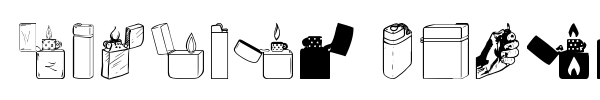 Lighter Icons font preview